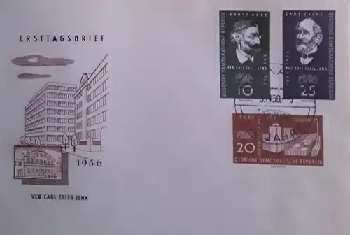 1956 110 Jahre Carl-Zeiss-Werke Jena -> SSt 9.11.1956 Jena