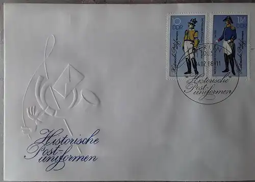 1986 Historische Postuniformen  FDC 1  (MiNr.2997 I,3000 I)  SSt Berlin 04.02.86