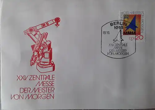 1982 Zentrale Messe der Meister von Morgen   FDC  (MiNr.2750)  SSt Berlin 19.10.82