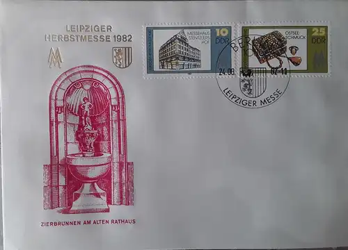 1982 Leipziger Herbstmesse  FDC  (MiNr.2733,2734)  SSt Berlin 24.08.82