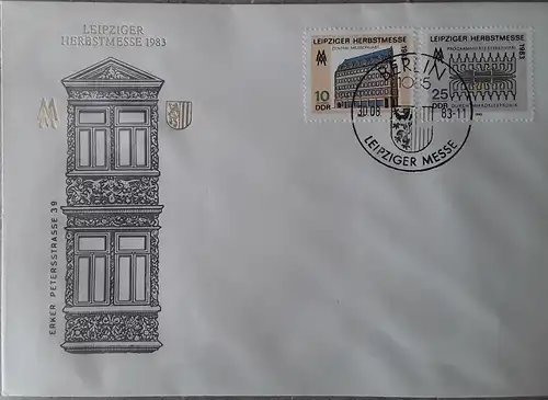 1983 Leipziger Herbstmesse  FDC  (MiNr.2822,2823)  SSt Berlin 30.08.83