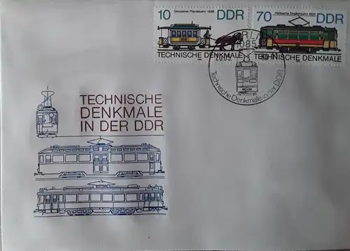 1986 Technische Denkmäler in der DDR  FDC 1 (MiNr.3015,3018)  SSt Berlin 20.05.86