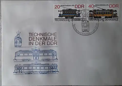 1986 Technische Denkmäler in der DDR  FDC 2 (MiNr.3016,3017)  SSt Berlin 20.05.86