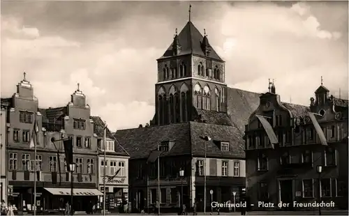 Ak Greifswald Platz der Freundschaft