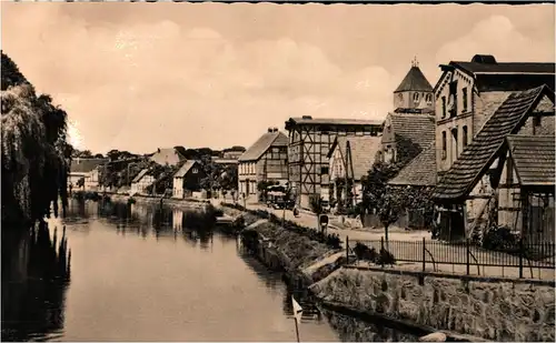 Ak Plau Meckl. Strandstraße