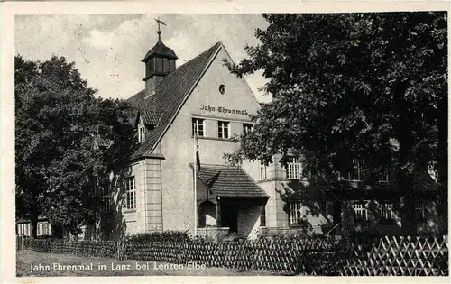 Ak Jahn-Ehrenmal in Lenz bei Lenzen/Elbe