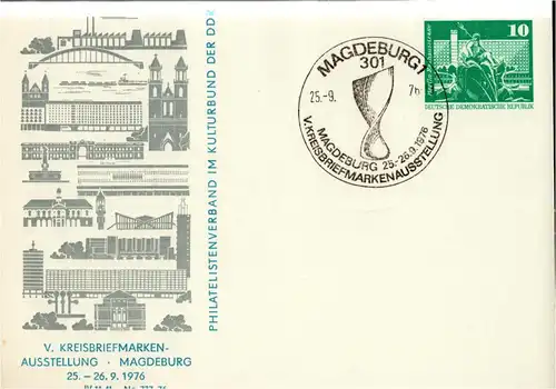 PP 16 A  / 27 - 76 V. Kreisbriefmarkenausstellung in Magdeburg
