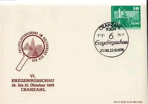 PP 16 A  / 10 - 78  VI. Erzgebirgsschau in Cranzahl