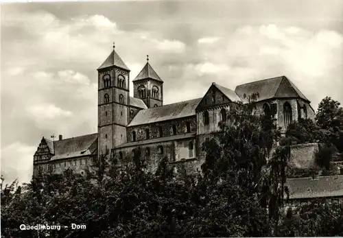 PP 09 (12-65) Gemeinsame Briefmarkenausstellung der Bezirke Halle und Magdeburg - Quedlinburg - Stiftskirche - Dom