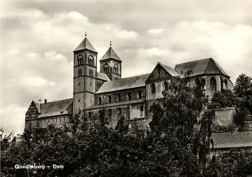 PP 09 (12-65) Gemeinsame Briefmarkenausstellung der Bezirke Halle und Magdeburg - Quedlinburg - Stiftskirche - Dom SSt.