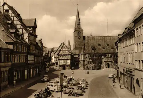 PP 09 (14-65) Gemeinsame Briefmarkenausstellung der Bezirke Halle und Magdeburg - Quedlinburg - Marktplatz