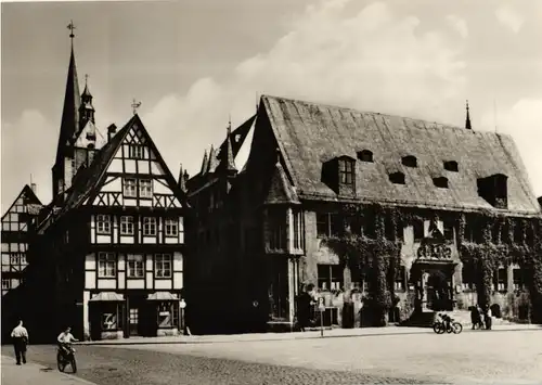 PP 09 (10-65) Gemeinsame Briefmarkenausstellung der Bezirke Halle und Magdeburg - Quedlinburg - Rathaus und Hoken