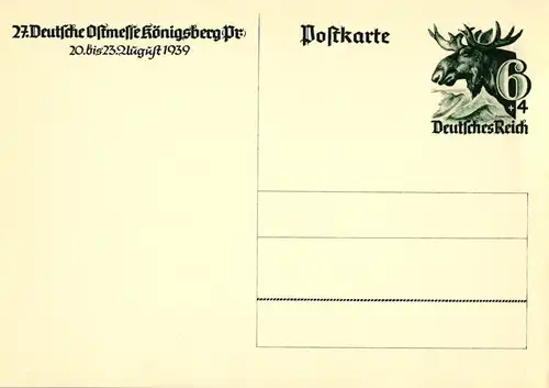 P 280 Ostmesse Königsberg Sonderpostkarte