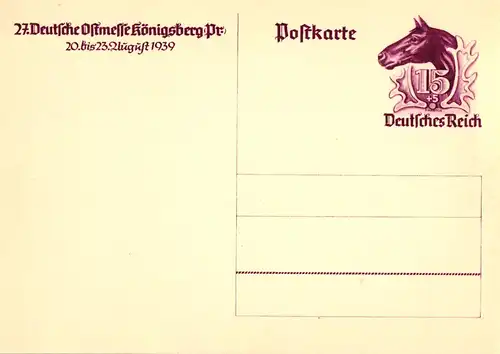 P 281 Ostmesse Königsberg Sonderpostkarte