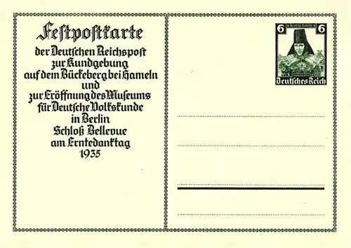 P 255 Erntedankfest auf dem Bückeberg Hameln Sonderpostkarte