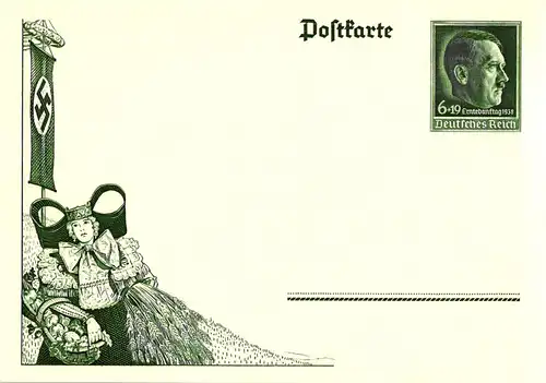 P 273 Erntedanktag 1938 Sonderpostkarte 