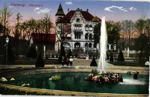 Ak Freiberg Albertplatz