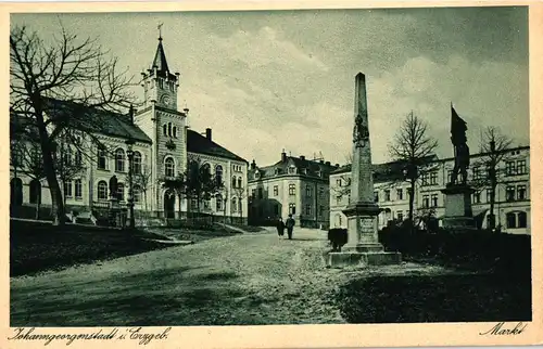 Ak Johanngeorgenstadt i. Erzgeb. Markt