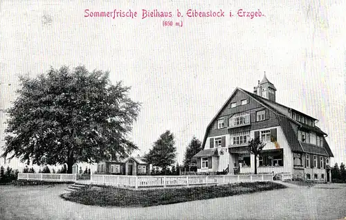 Ak Eibenstock Sommerfrische Bielhaus