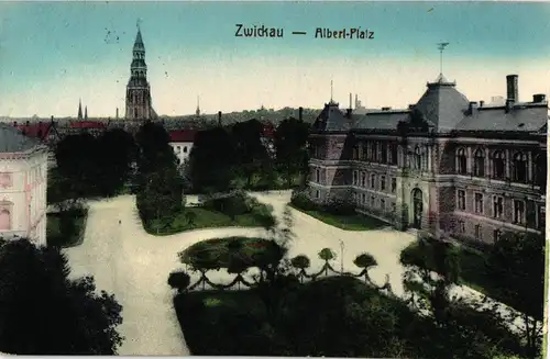 Ak Zwickau, Albert Platz