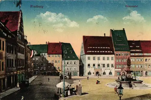 Ak Freiberg Obermarkt 
