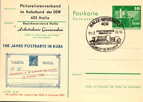 Halle  Arbeitskreis Ganzsachen ,  P 79 / 4b -78 