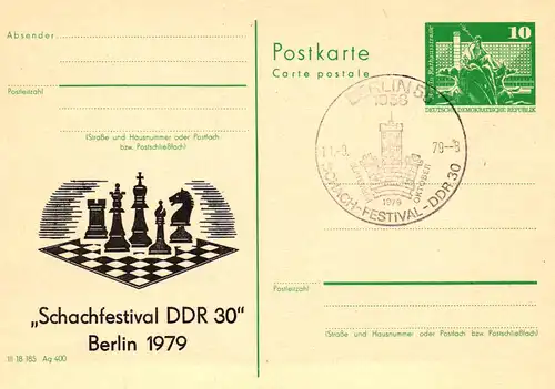 Berlin Schachfestival der DDR 30,  P 79 / 21 - 79 SSt