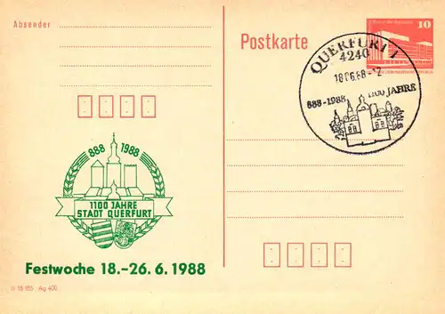 Querfurt 1100 Jahre,  P 86 / 15 - 88 