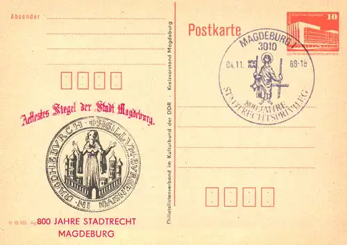 Magdeburg 800 Jahre Stadtrecht,  P 86 / 35 - 88