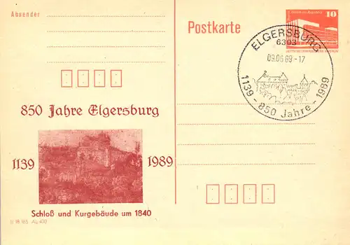 Elgersburg 850 Jahre,  P 86 / 21 - 89