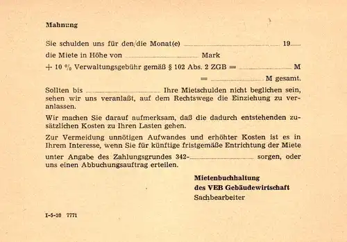 Kolkwitz VEB Getreidewirtschaft Cottbus-Land,  P 84 A / 6 - 87 