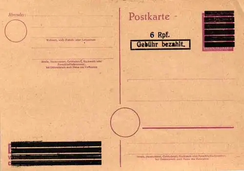 Alliierte Besetzung- Amerikanische Zone  (Aufbrauchsausgaben) P C625 III 