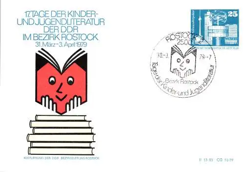 Rostock 17. Tage der Kinder- und Jugendliteratur der DDR  im Bezirk Rostock SSt.  -  PP 17 / 1 - 79