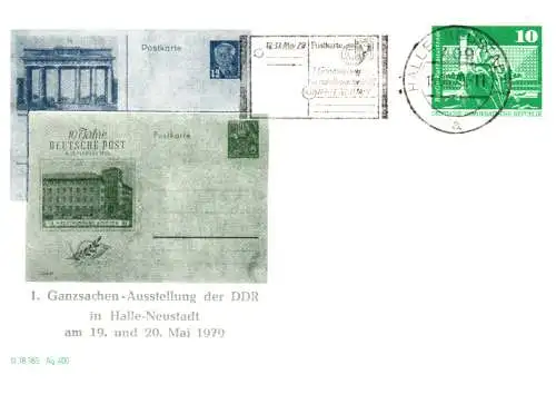 Halle-Neustadt 1. Ganzsachenausstellung der DDR    PP 16 A / 6b - 79