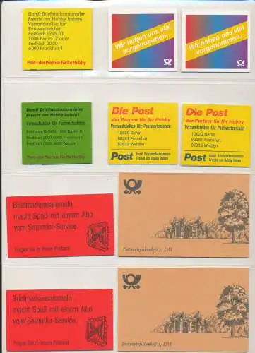Briefmarken Markenheftchen Bund Postfrisch 17 Stück