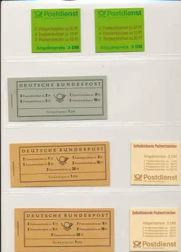 Briefmarken Markenheftchen Bund Postfrisch 17 Stück