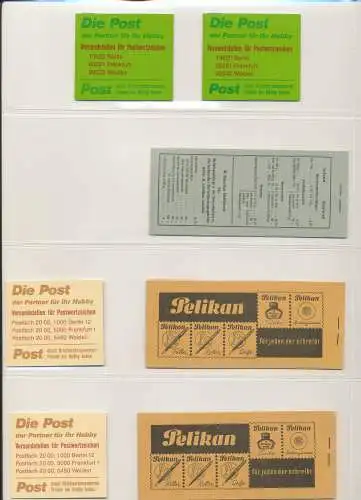 Briefmarken Markenheftchen Bund Postfrisch 17 Stück