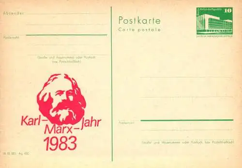 Karl Marx Jahr 1983 P 84 Teil A / 7 - 83