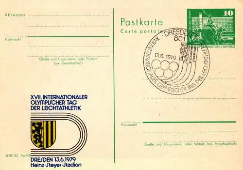 Dresden,  XVII. Internationaler Olympische Tag P 79 Teil A / 17 - 79   