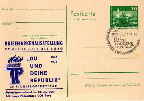 Burg,  Briefmarkenausstellung   P 79 Teil A / 25 - 78   