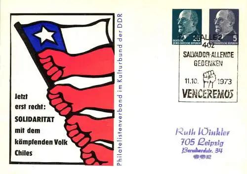 Solidarität mit dem kämpfenden Volk Chile SSt.  PP 13 / 2 - 73