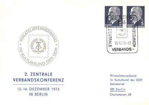 Berlin 2. Zentrale Verbandskonferenz SSt. PP 12 / 3b - 73  