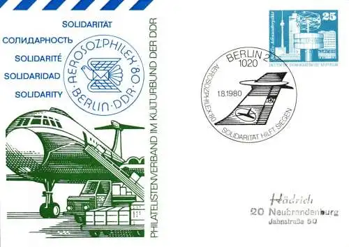 Berlin Aerosozphilex `80   PP 17 / 1 - 80