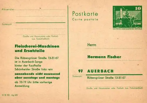 Auerbach, Auerbach 1 Hermann Fischer   P 79 Teil B 