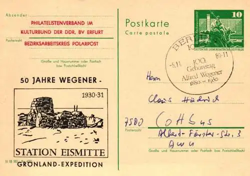 Berlin nach Cottbus, 50 Jahre Wegener Station Eismitte,   P 79 Teil A  / 29 - 80