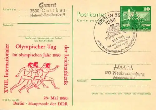Berlin,  XVIII. Internationaler Olympischer Tag, SSt.,  P 79 / 10 - 80