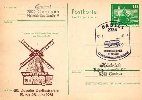 Dabel, 20. Dabeler Dorffestspiele , SSt.   P 79 / 23 - 81