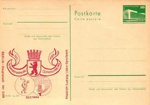 Berlin, XXII. Internationaler Olympischer Tag in Berlin,  P 84 Teil A / 33 - 84