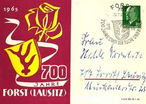 Forst, 700 Jahre Forst (Lausitz),  PP 09  / 1 - 65