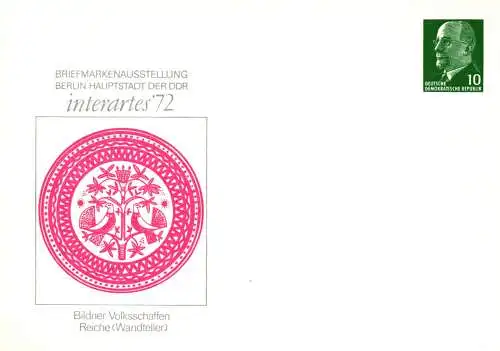 Berlin, Briefmarkenausstellung interartes `72,  PP 09 / 2b - 72
